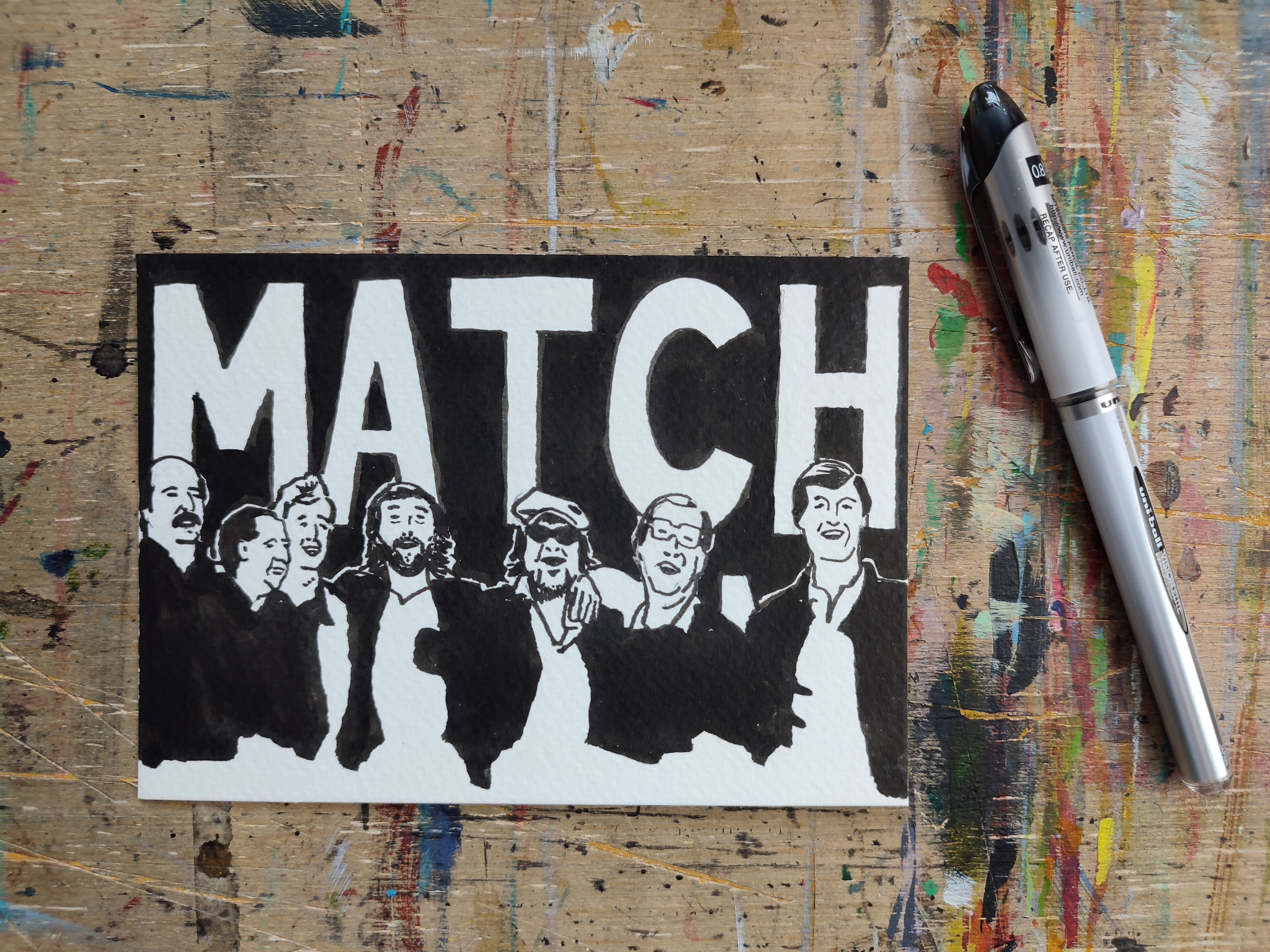 Matchroom Mob postcard