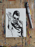 Salt Bae postcard