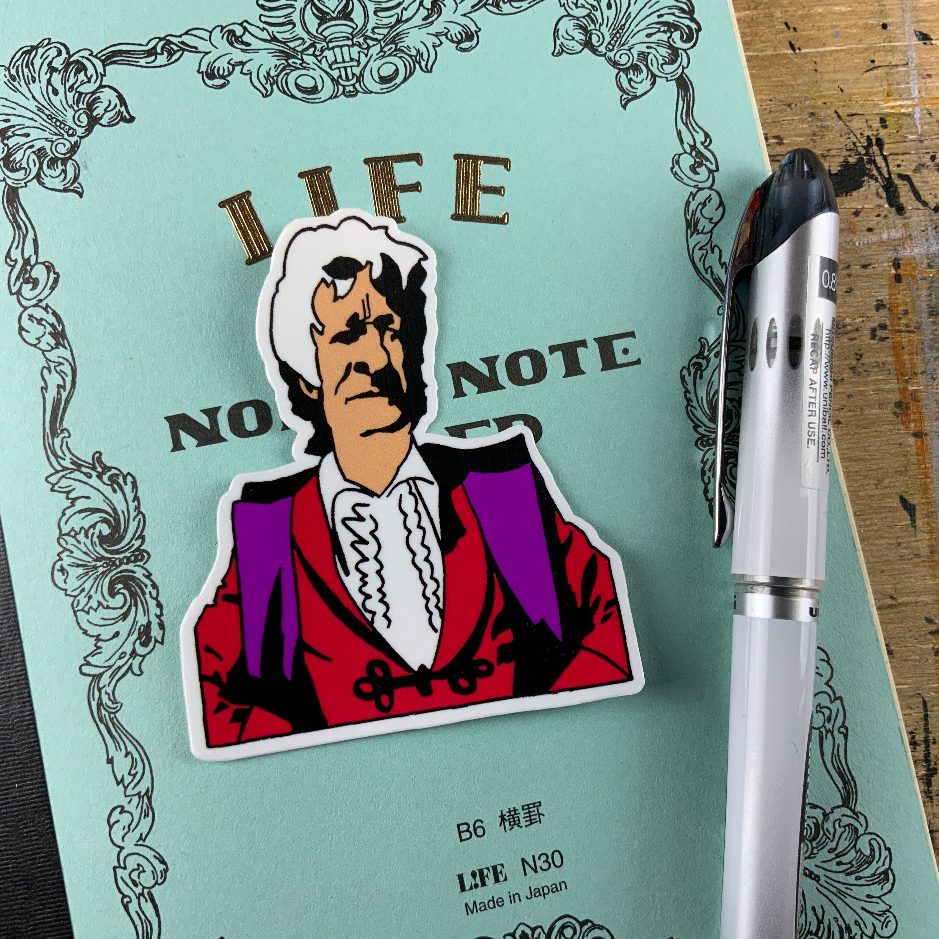 Time Travelling Doctor Guys sticker set