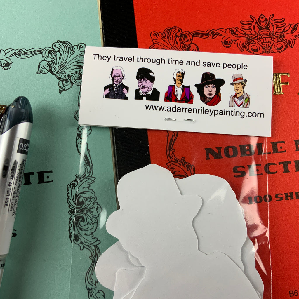 Time Travelling Doctor Guys sticker set