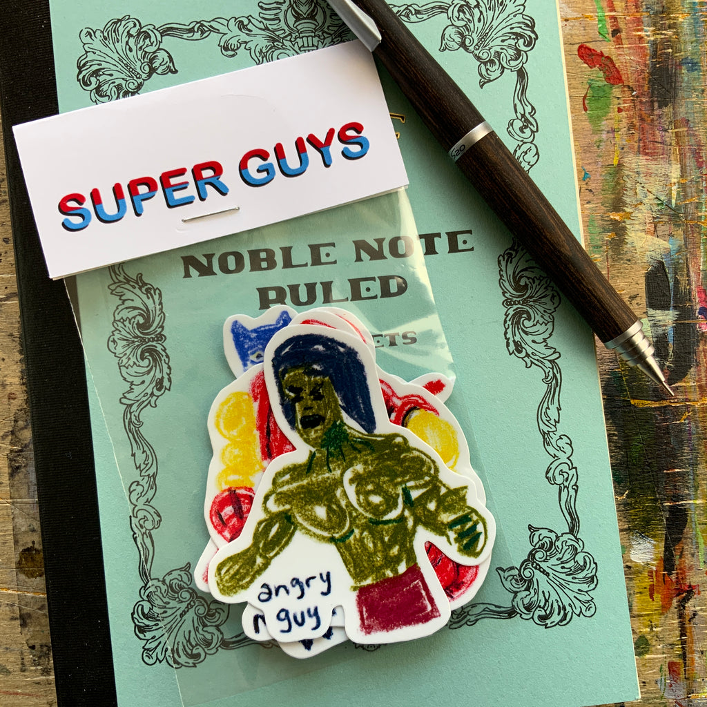 Super Guys Sticker Set